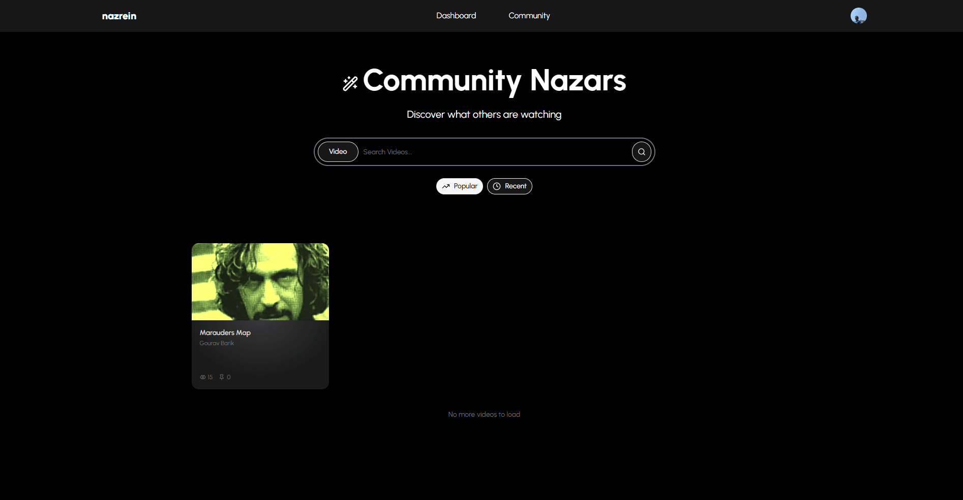 nazrein.dev — Track YouTube titles and thumbnails